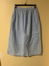 Blue Smocked A-Line Maxi Skirt Size M By Universal Thread  947