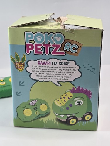 Poko Petz Remote Control Car for Toddlers Spike Dinosaur 2.4GH Ages 3+ Open Box - Picture 12 of 15