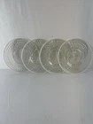 Anchor Hocking Moonstone 8 1/2" Luncheon Salad Plate Set  White Opalescent Vtg