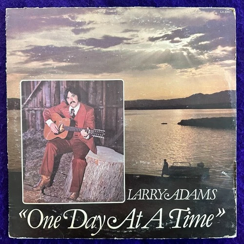 LARRY ADAMS One Day At A Time LP PRIVATE Xian Folk Psych Loner Real People RARE - product listing photo