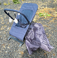 Baby Delight Infant Baby Bouncer Seat, Portable Toy Bar  Carry Bag, Gray