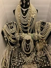 Huge-estate-jewelry-Lot-Junk-Redesign-Craft-Faux Pearl- Costume-7+lbs