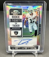 2023 Contenders Optic Tre Tucker RC On Card Auto Silver Prizm Rookie Ticket #137. rookie card picture
