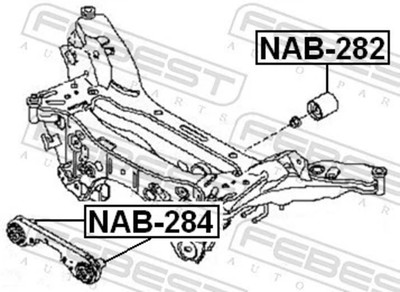 For FEBEST NAB-282 REAR DIFFERENTIAL SILENT BLOCKGNISSAN QASHQA