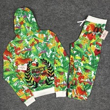 Juicy Couture Tracksuit Girls XL Tropical Floral Hoodie Pants Y2K Logo Womens S