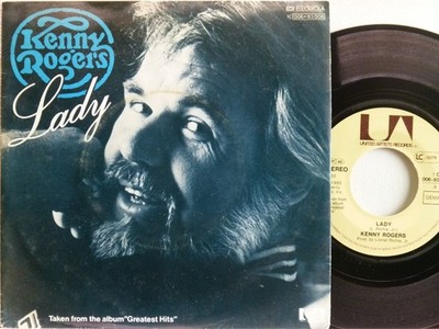 Kenny Rogers -Lady / Sweet Music Man  D-1980  United Artists 1C 006-83 008