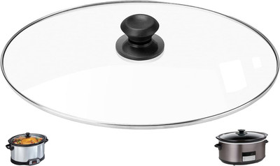 Oval Glass Lid Replacement Compatible with Crock Pot 8 Quart Slow Cooker SCCPVFC