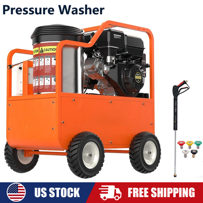 #ad FREE SHIP Hot Water High Pressure Washer 13.5HP Gasoline Water Pump 4000PSI 4GPM $2799.90