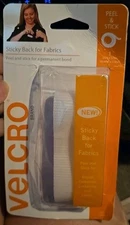 VELCRO(R) Brand STICKY BACK For Fabric Tape .75"X24"-White 91872
