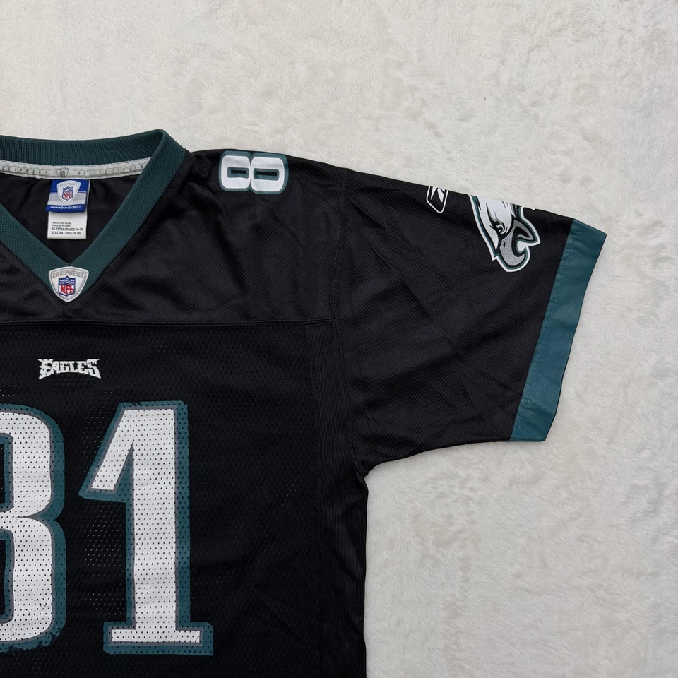 Camiseta de fútbol americano Reebok Philadelphia Eagles Terrell Owens juvenil XL negra NFL 81 Foto 4 de 4
