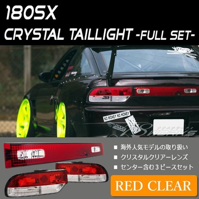 180sx後期 リアガーニッシュクリアー　78works 78WORKS Red Clear LED Taillights For Nissan 180SX 240SX RS13