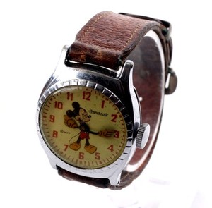  Mickey Mouse US Time Ingersoll Collectible Wrist Watch Parts/Repair-GS-132