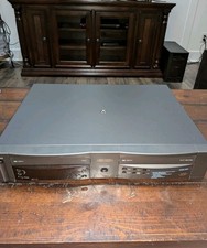 Go Video Gv4010 Dual Deck VHS player VCR Tested Working No Remote.