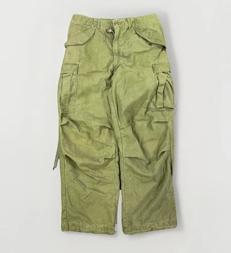 TRUE VTG Military M65 Vietnam Pants Cargo Field Trousers olive green 32 107 1976