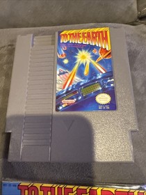 To The Earth Nintendo NES Game & Manual Tested ! 