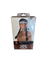 Wig Braided Native American Costume Wig Smiffys New