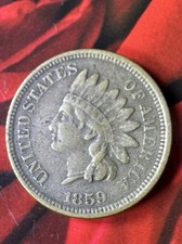 USA 1 Cent 1858 Indian Head Cent ( A277 )