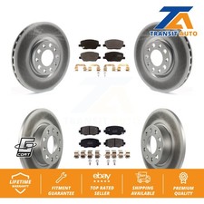 Coated Brake Rotors Semi-Metallic Pad Front Rear Kit For Jeep Renegade Fiat 500X