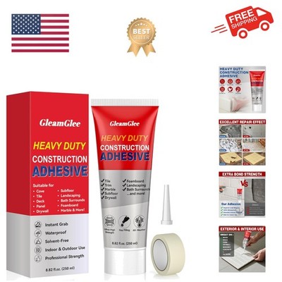 Heavy Duty , 8.8 oz Strong Cement Glue for Concrete, Tile, Wood, Stone, Walls...
