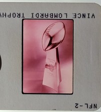 Vintage 1980 Lombardi Trophy /  NFL Comm. Pete Rozelle/35mm slides for tv