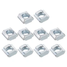 T Nuts, 30pcs - Nickel Plated Carbon Steel T Groove, 2020 M6 Series