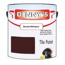 Dennys Tile Kitchen Tile Paint - Standard Mahogony