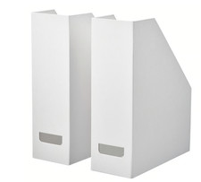 NEW IKEA FJÄDERHARV Magazine File Holder White Desk Organizer for Documents