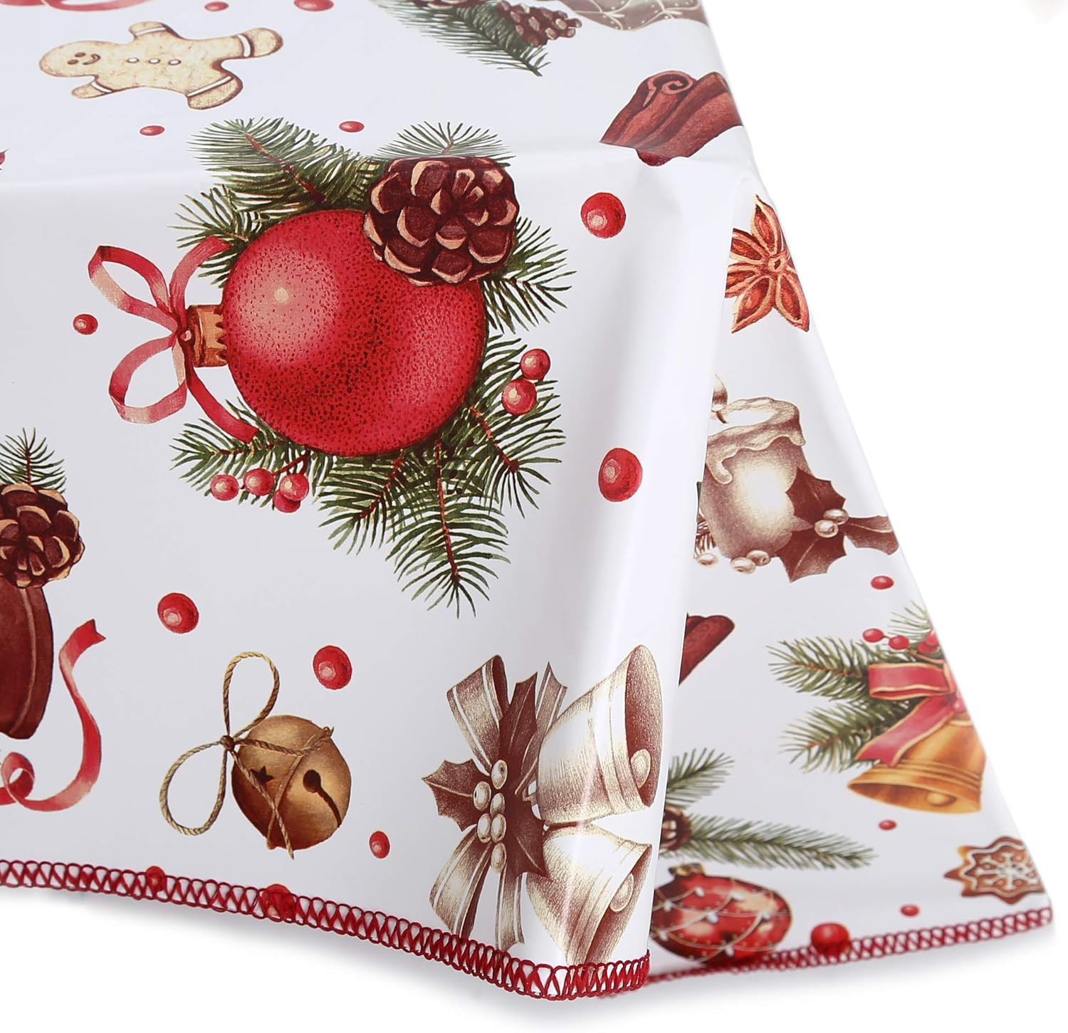 Heavy Duty Vinyl Tablecloth Flannel Backing Stain Resistant 