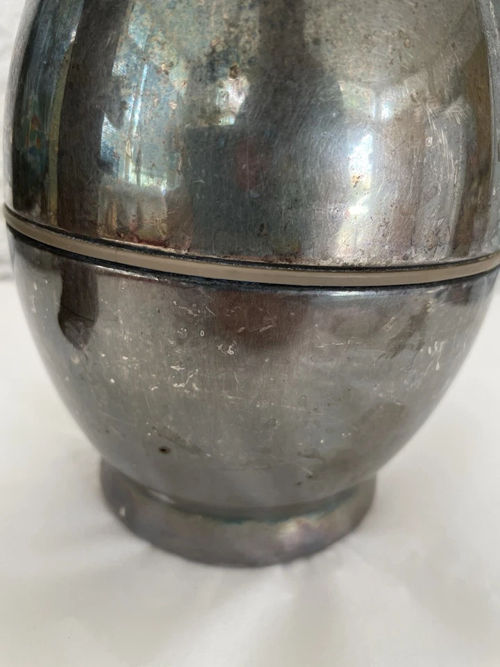 pichet isotherme Ancien Thermos à café métal argenté Allemagne vintage/7203V 1+L - Photo 4/4