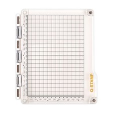Stamp Platform with Grip Mat Stamp Positioning Tool for Accurate Craft Stamping