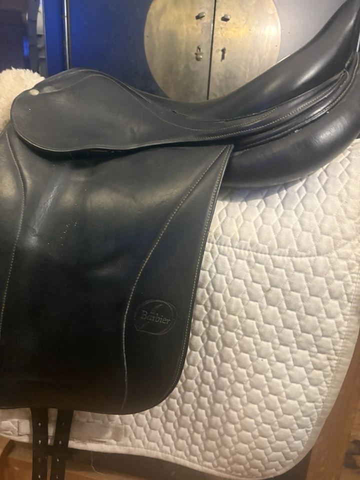 Barbier Dressage Saddle Black Monoflap English Custom Saddle - Image 4 of 4