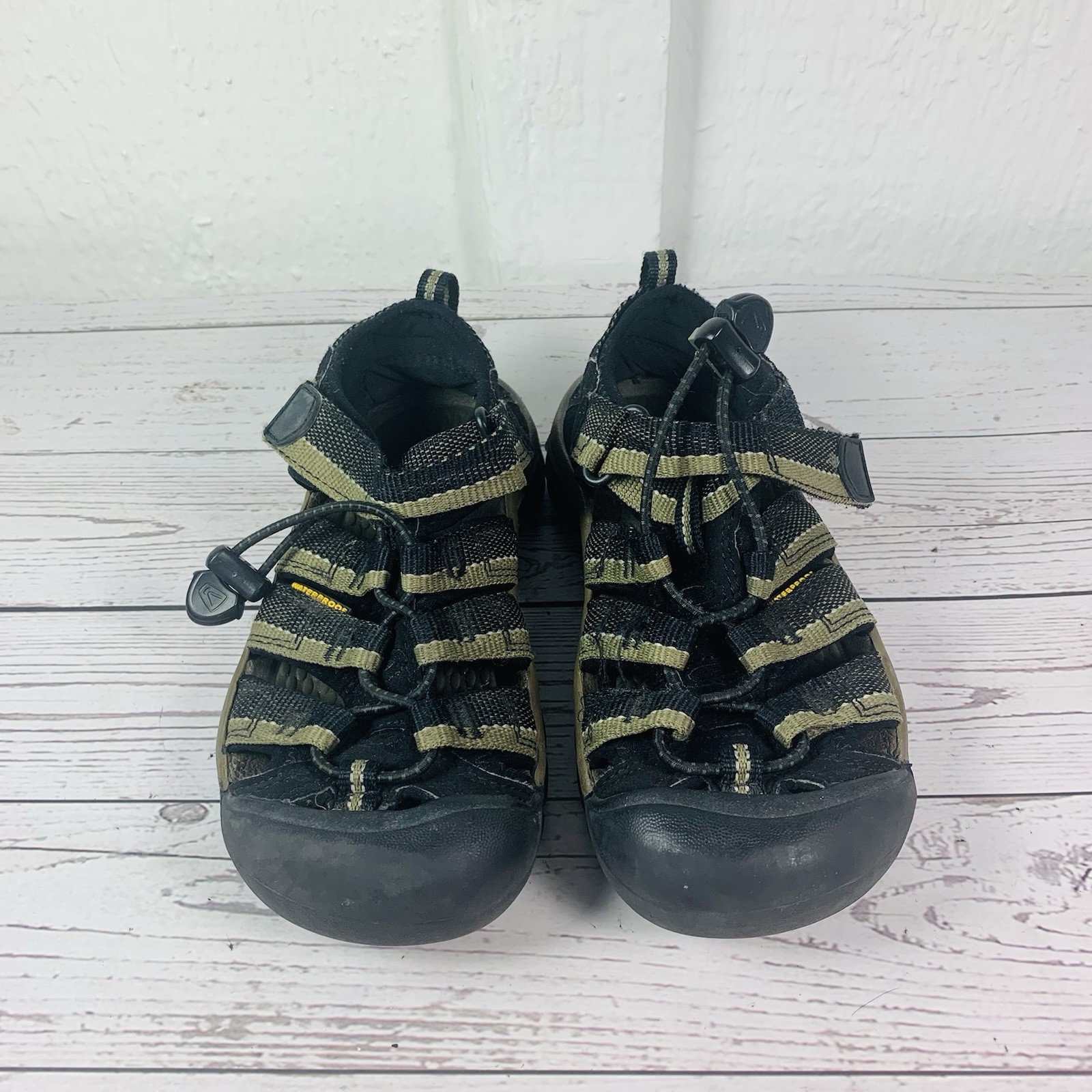 Sandali impermeabili Keen Newport H2 scarpe acqua outdoor bambini taglia 1 nero verde