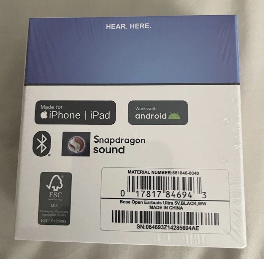 Bose Ultra Open Earbuds Wireless Bluetooth,  Blue (Limited Edition) - New - Image 3 of 3