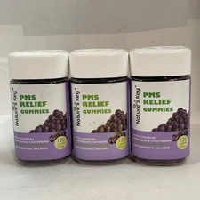 Nature's Key PMS Relief Gummies, 120 Count Hormone Support Exp2026 Three Pack