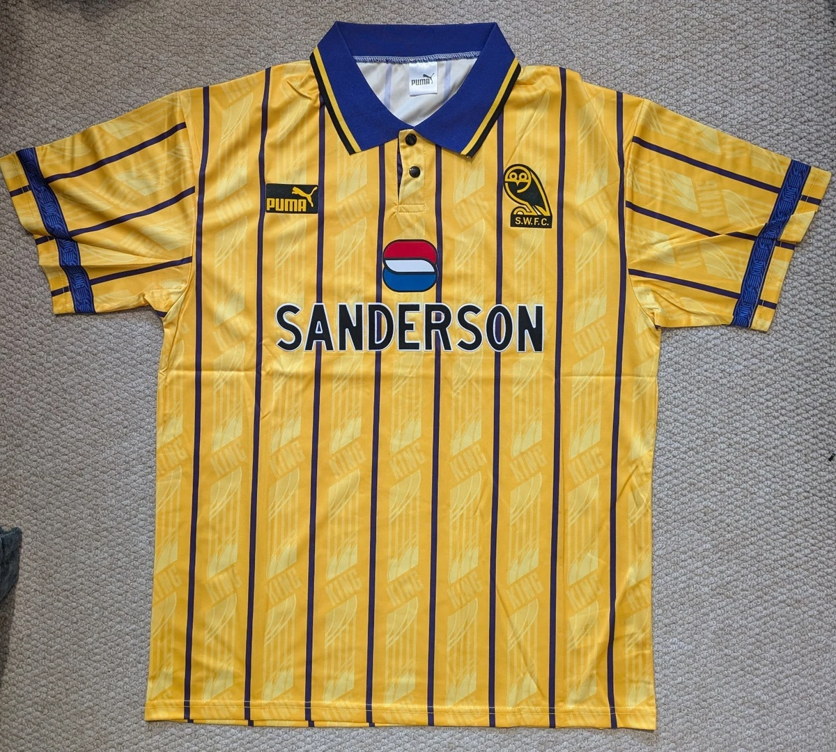 Sheffield Wednesday Away Memorabilia Football Shirts (English