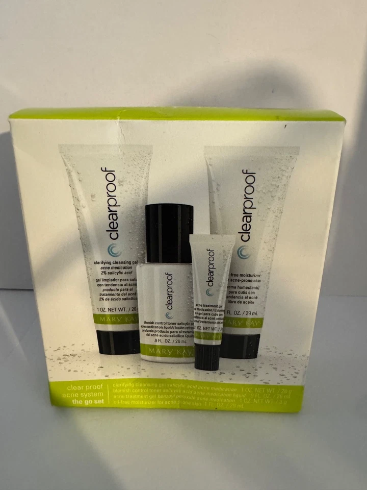 MARY KAY - SISTEMA DE ACNÉ A PRUEBA TRANSPARENTE THE GO SET NUEVO STOCK ANTIGUO CADUCIDAD 01/2016 Foto 2 de 4