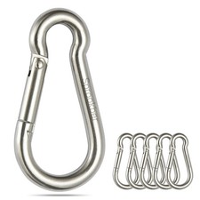 sprookber Stainless Steel Spring Snap Hook Carabiner - 2.25 Inch L,