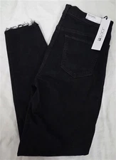 NWT Joe's Jeans 30 Charlie high Rise Skinny Ankle Distressed Black Jeans 130522