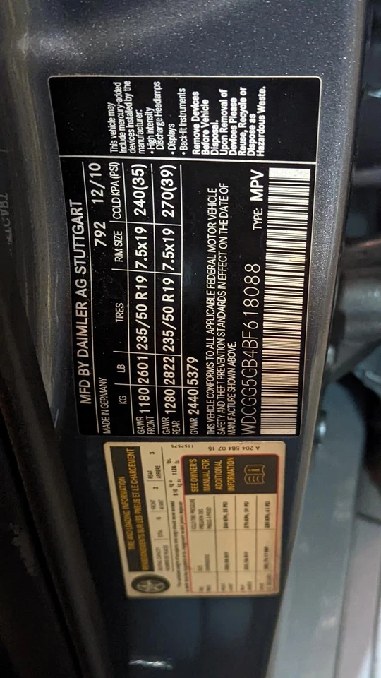 Painel de teto de vidro usado serve: 2011 Mercedes-benz Mercedes glk-class 204 tipo GLK25 - Imagem 3 de 4