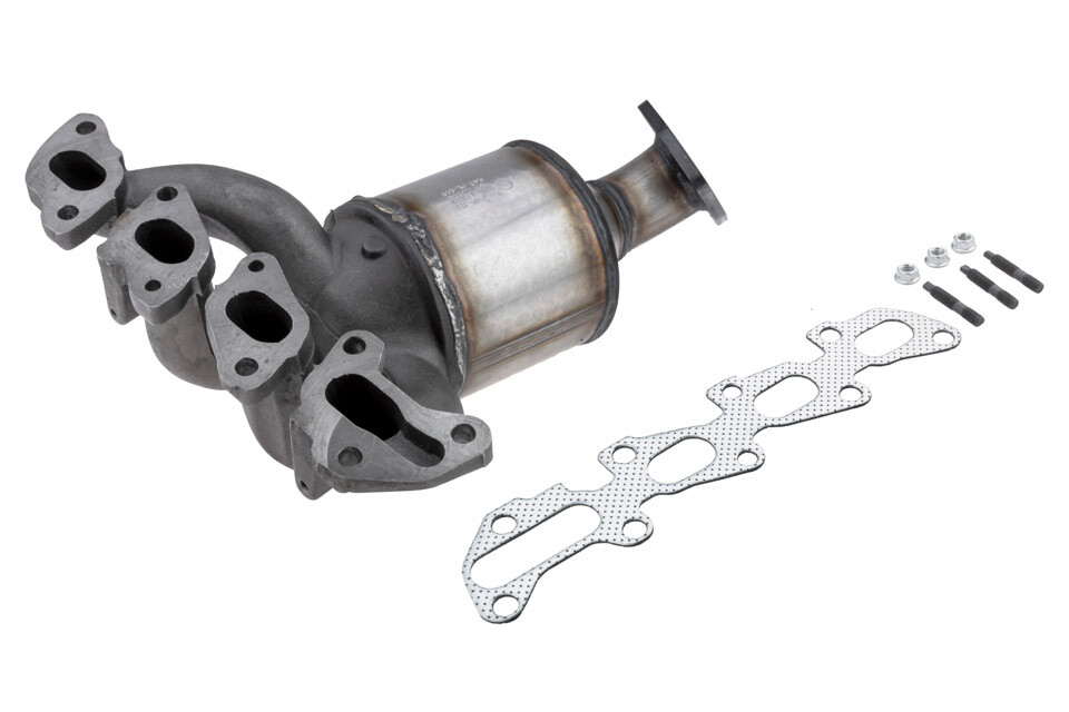 Catalyseur pour Opel Combo et Tigra, collecteur d'échappement robuste en fonte d'acier