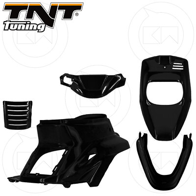 Kit Carene 5 pieces Carena black matte MBK booster spirit-Yamaha BW'S 50 1998