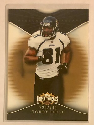 Torry Holt 2009 Topps Triple Threads Sepia 229/249 Jacksonville Jaguars #83
