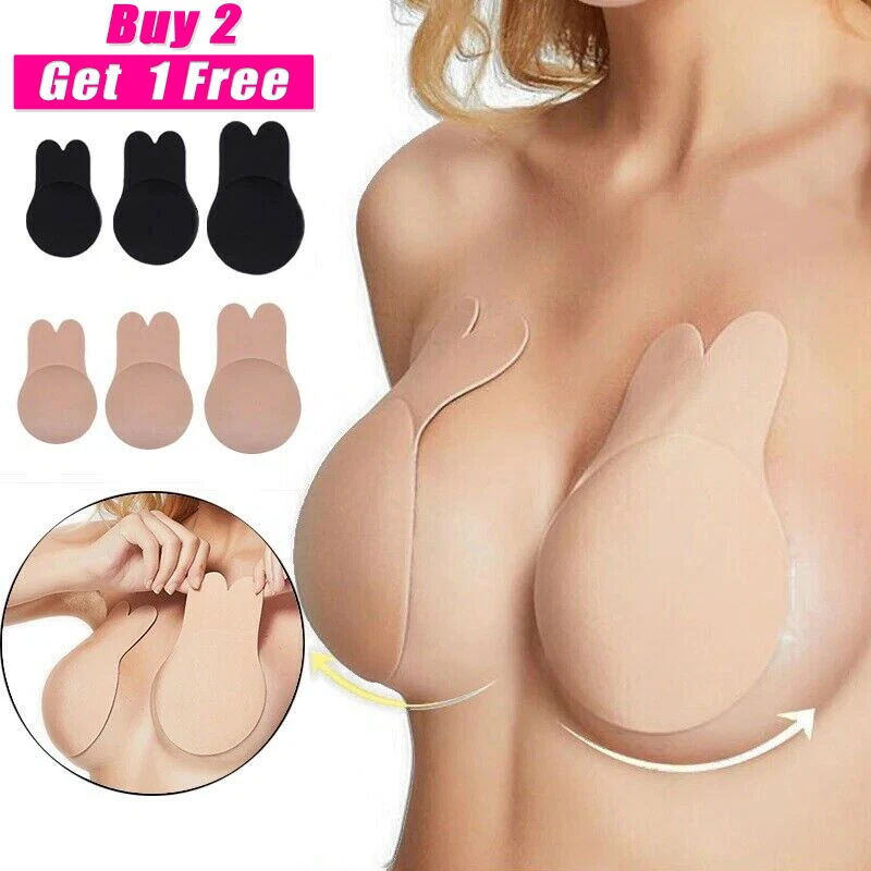 Adhesive Bra Backless Strapless Push-up Silicone Breast Petals Lift  Nipplecovers