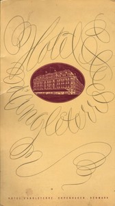 Vintage Hotel D Angleterre Restaurant Menu Copenhagen Denmark 1957 Ebay