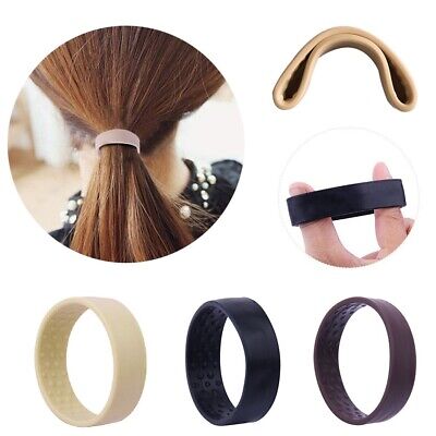 One Wide Pony Band Clip Wide Pony Hair Band Dark Chocolate Hair Tie Band gift UK