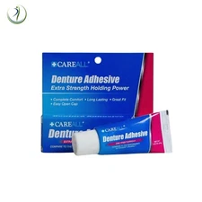 Careall  Denture Adhesive Cream Zinc Free Extra Strength Natural Ingredients