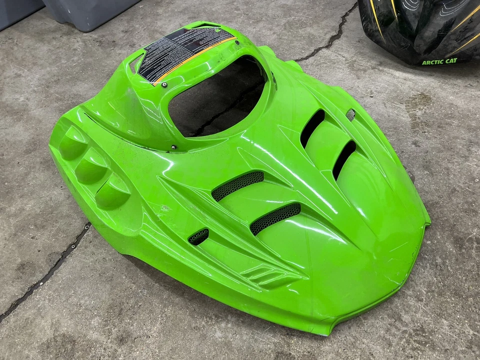 99 00 01 Arctic Cat ZRT 800 1999-2001 moto de nieve capucha verde Thundercat 600 1000 Foto 3 de 4