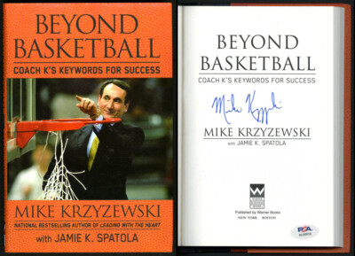 Mike Krzyzewski Coach K SIGNED Beyond Basketball HC 1st Ed PSA/DNA