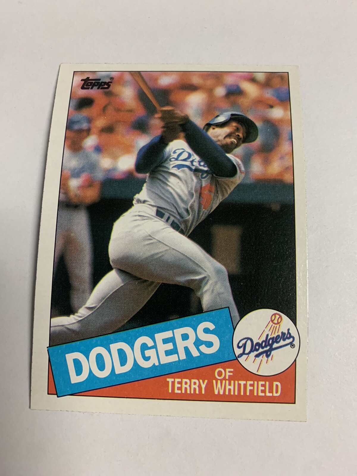 1985 Topps Los Angeles Dodgers Terry Whitfield