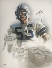Lee Roy Jordan Signed 16 x 20 Ring Of Honor Inscription Dallas Cowboys